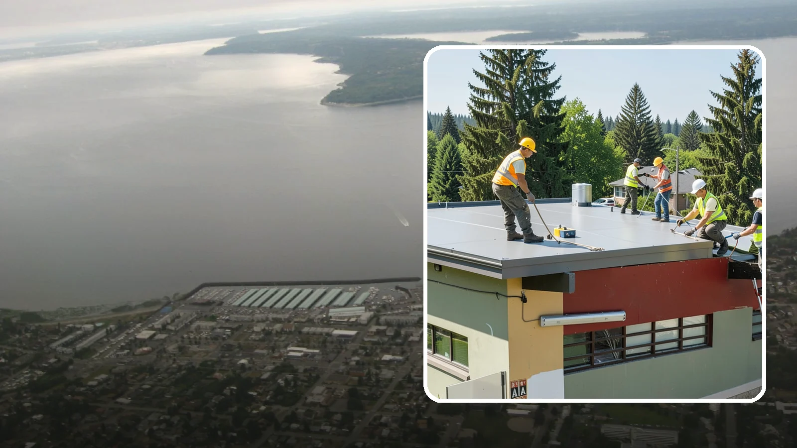 Public Building Roof Maintenance in Des Moines, King County, WA - Extend roof life across your building portfolio with scheduled inspections, cleaning, and preventive maintenance.