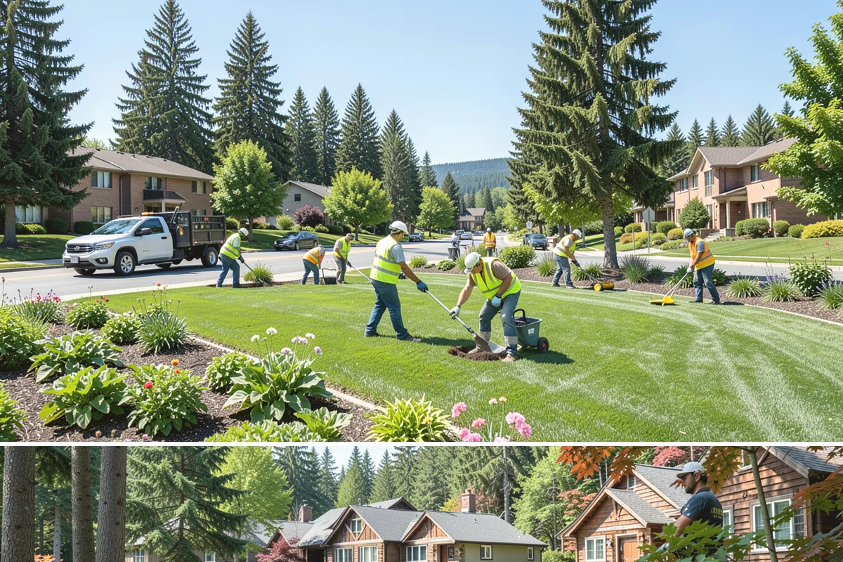 Public Building Roof Maintenance in Edgewood, Pierce County, WA - Fall and spring service targets the leaf drop and moss growth that Northwest roofs accumulate seasonally.