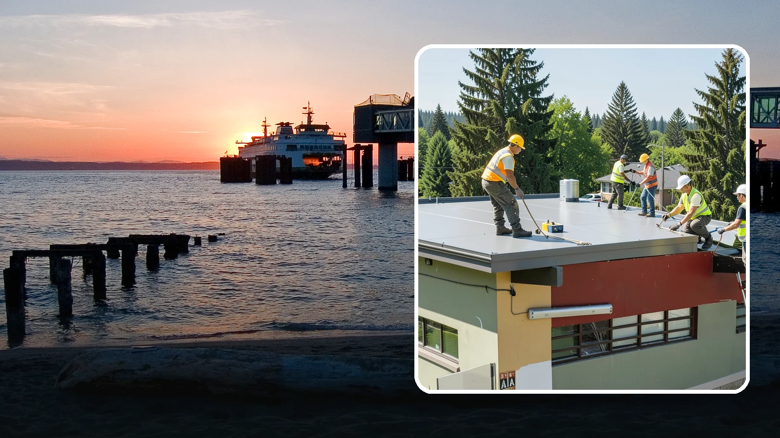Public Building Roof Maintenance in Edmonds, Snohomish County, WA - Extend roof life across your building portfolio with scheduled inspections, cleaning, and preventive maintenance.