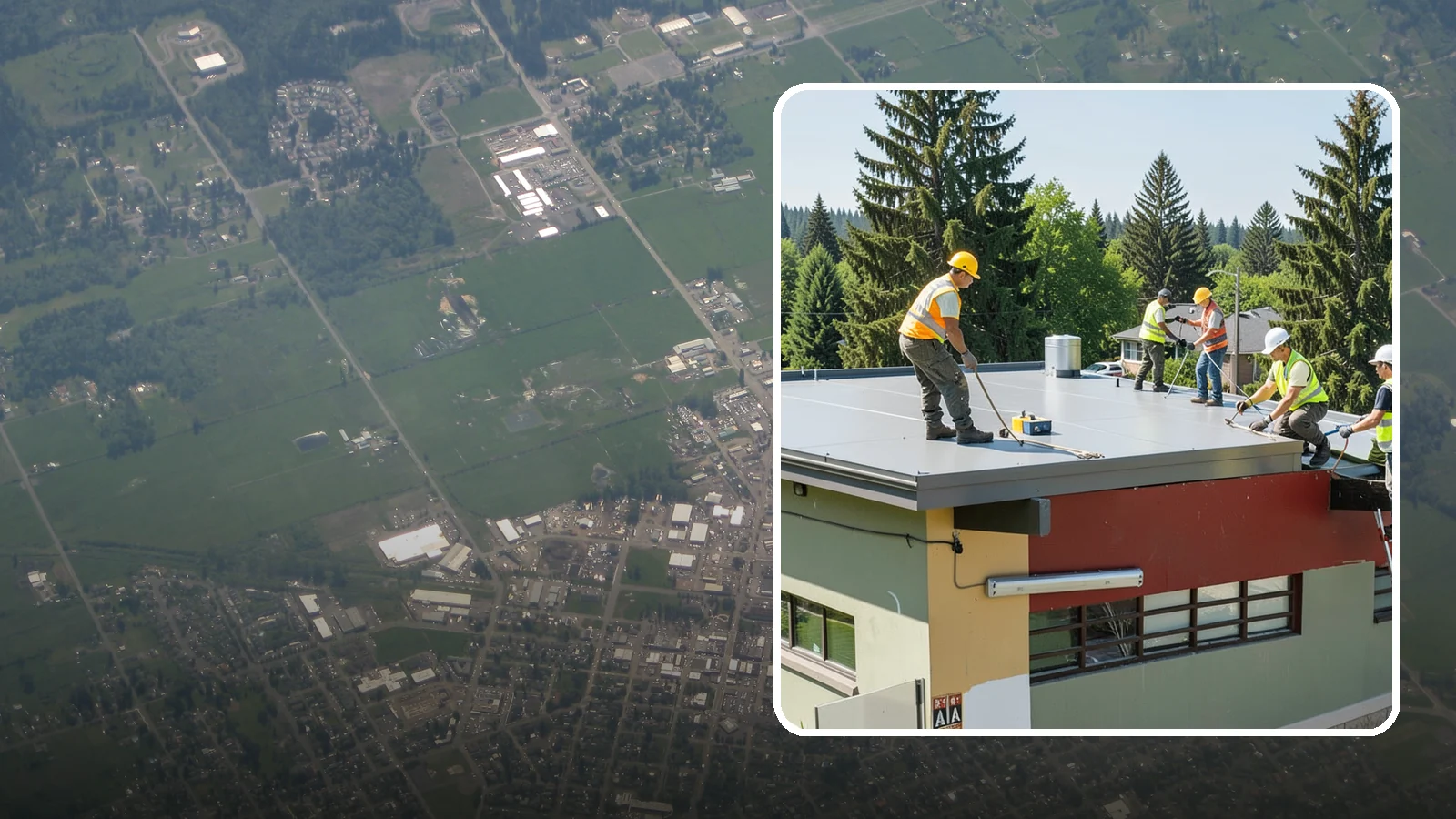 Public Building Roof Maintenance in Enumclaw, King County, WA - Extend roof life across your building portfolio with scheduled inspections, cleaning, and preventive maintenance.