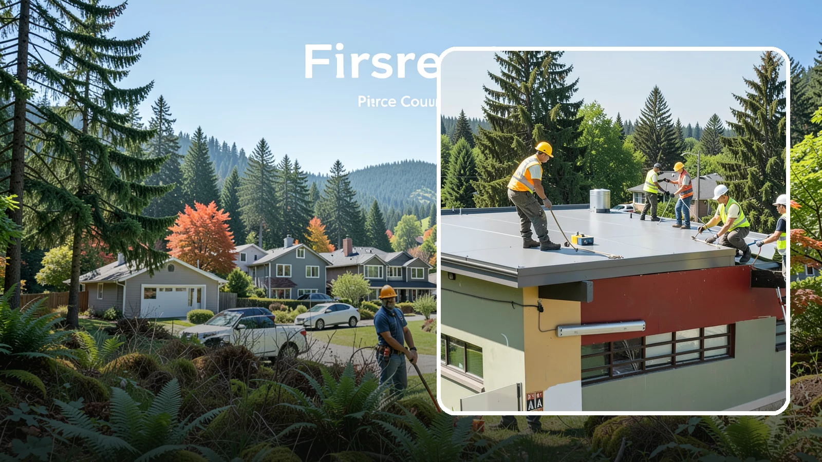 Public Building Roof Maintenance in Fircrest, Pierce County, WA - Extend roof life across your building portfolio with scheduled inspections, cleaning, and preventive maintenance.