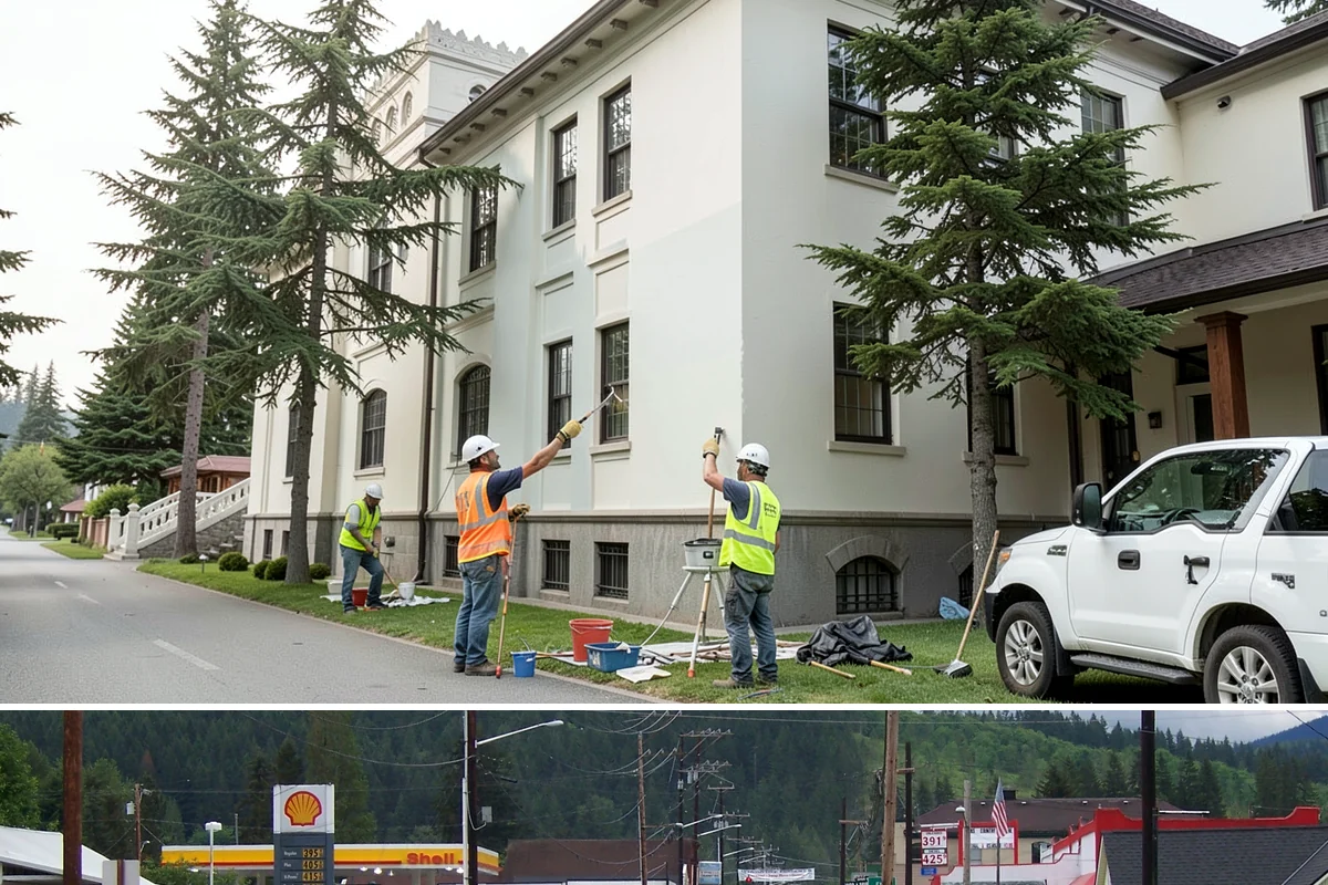 Public Building Roof Maintenance in Granite Falls, Snohomish County, WA - Fall and spring service targets the leaf drop and moss growth that Northwest roofs accumulate seasonally.