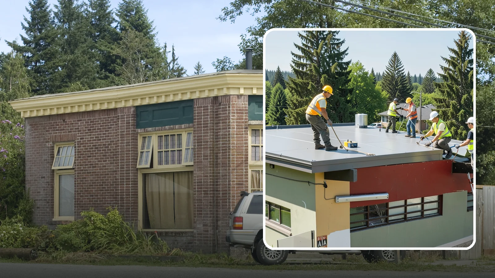 Public Building Roof Maintenance in Hamilton, Skagit County, WA - Extend roof life across your building portfolio with scheduled inspections, cleaning, and preventive maintenance.