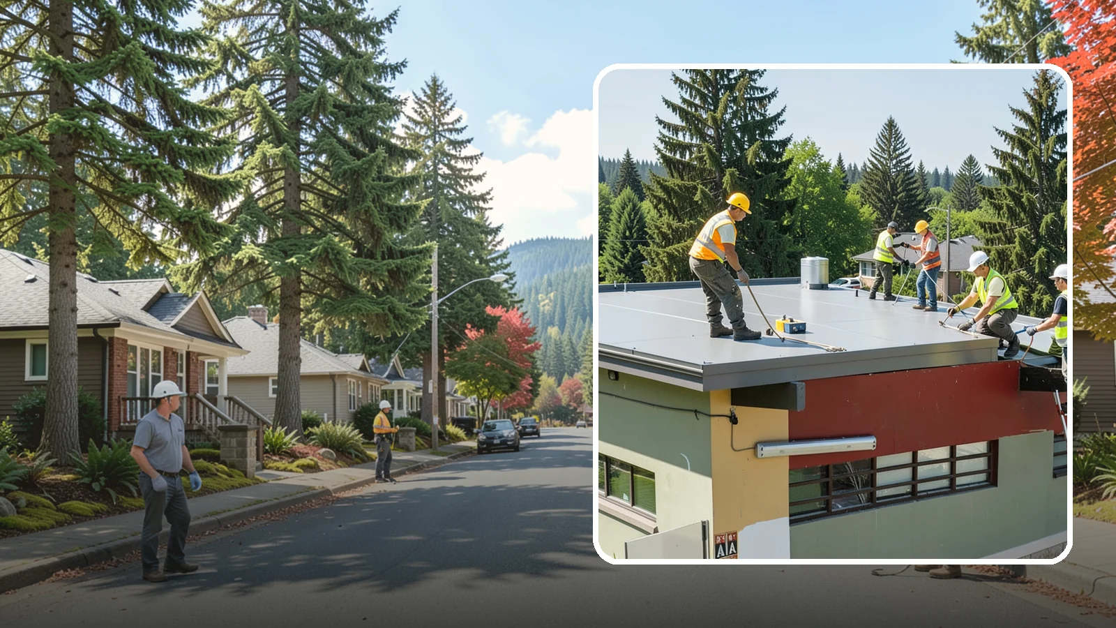 Public Building Roof Maintenance in Hunts Point, King County, WA - Extend roof life across your building portfolio with scheduled inspections, cleaning, and preventive maintenance.