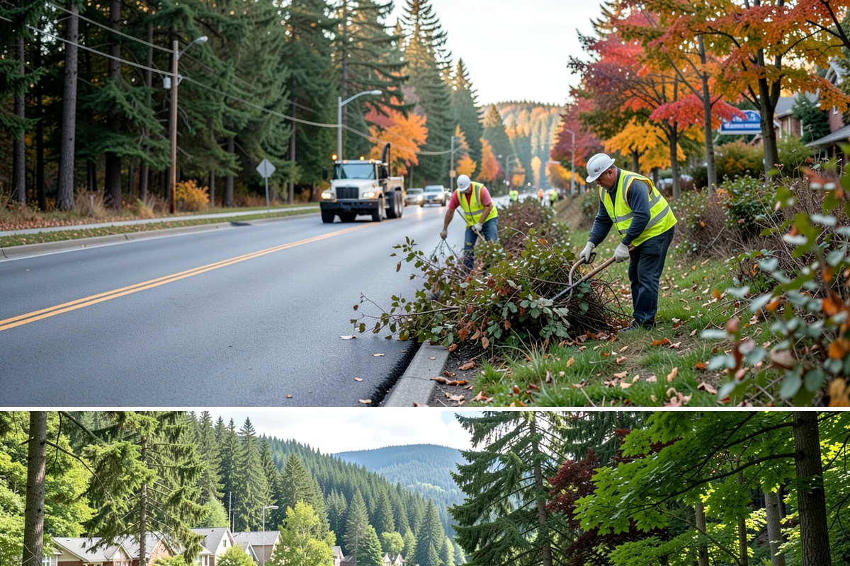Public Building Roof Maintenance in Lake Forest Park, King County, WA - Fall and spring service targets the leaf drop and moss growth that Northwest roofs accumulate seasonally.