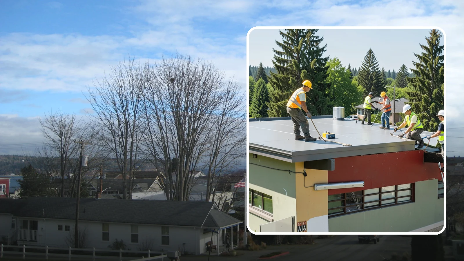 Public Building Roof Maintenance in Langley, Island County, WA - Extend roof life across your building portfolio with scheduled inspections, cleaning, and preventive maintenance.