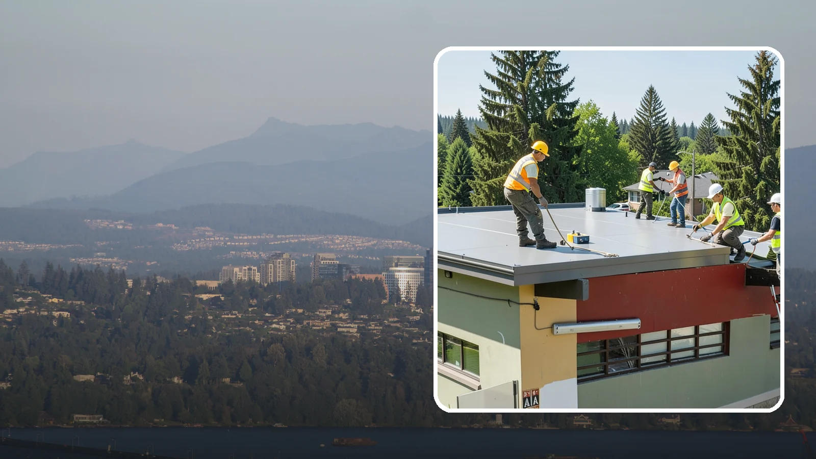 Public Building Roof Maintenance in Medina, King County, WA - Extend roof life across your building portfolio with scheduled inspections, cleaning, and preventive maintenance.