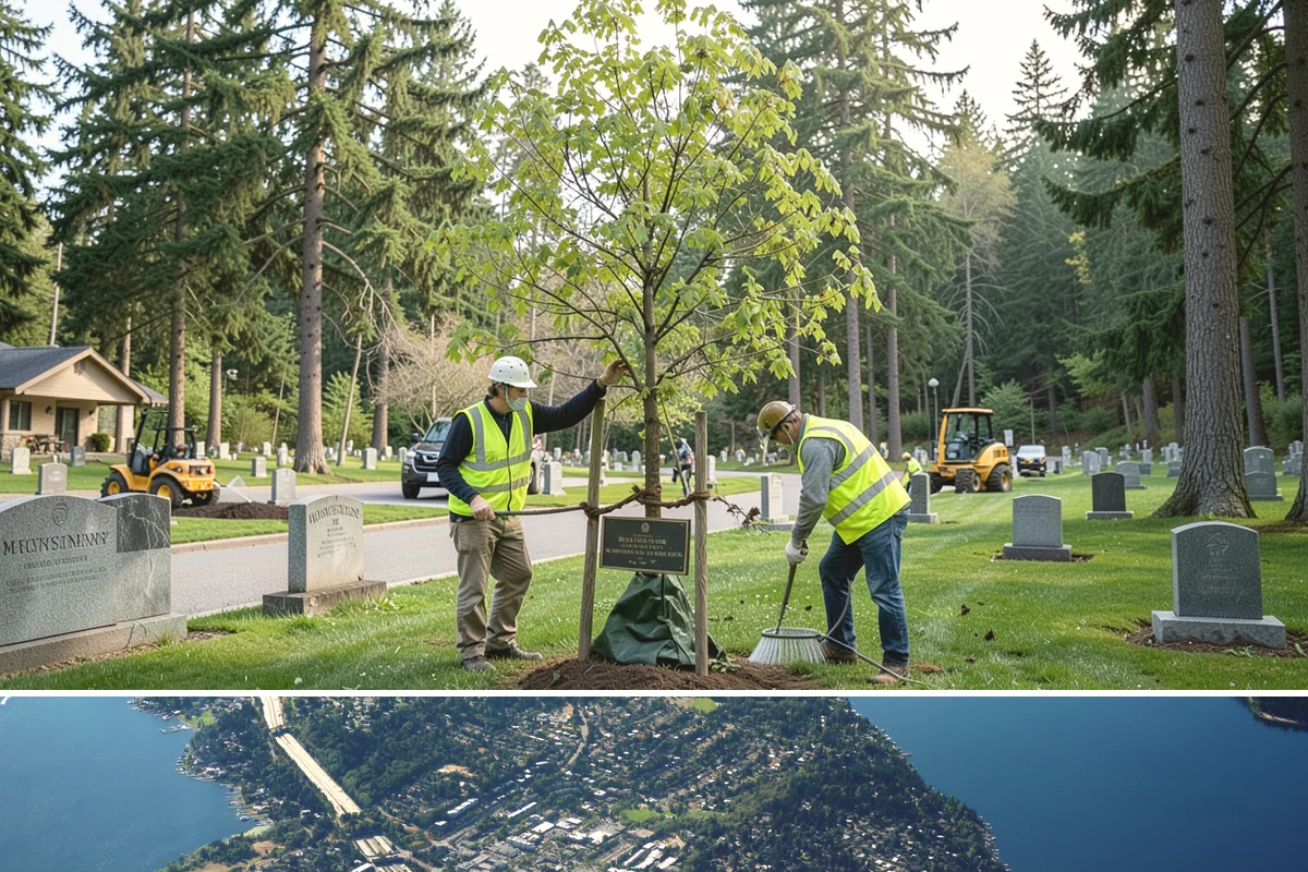 Public Building Roof Maintenance in Mercer Island, King County, WA - Fall and spring service targets the leaf drop and moss growth that Northwest roofs accumulate seasonally.
