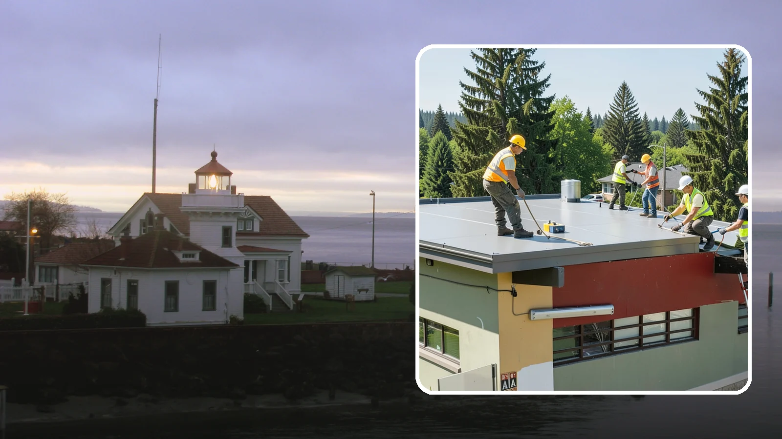 Public Building Roof Maintenance in Mukilteo, Snohomish County, WA - Extend roof life across your building portfolio with scheduled inspections, cleaning, and preventive maintenance.