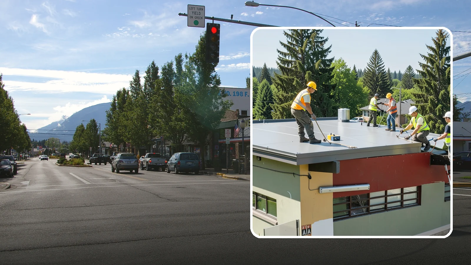 Public Building Roof Maintenance in North Bend, King County, WA - Extend roof life across your building portfolio with scheduled inspections, cleaning, and preventive maintenance.