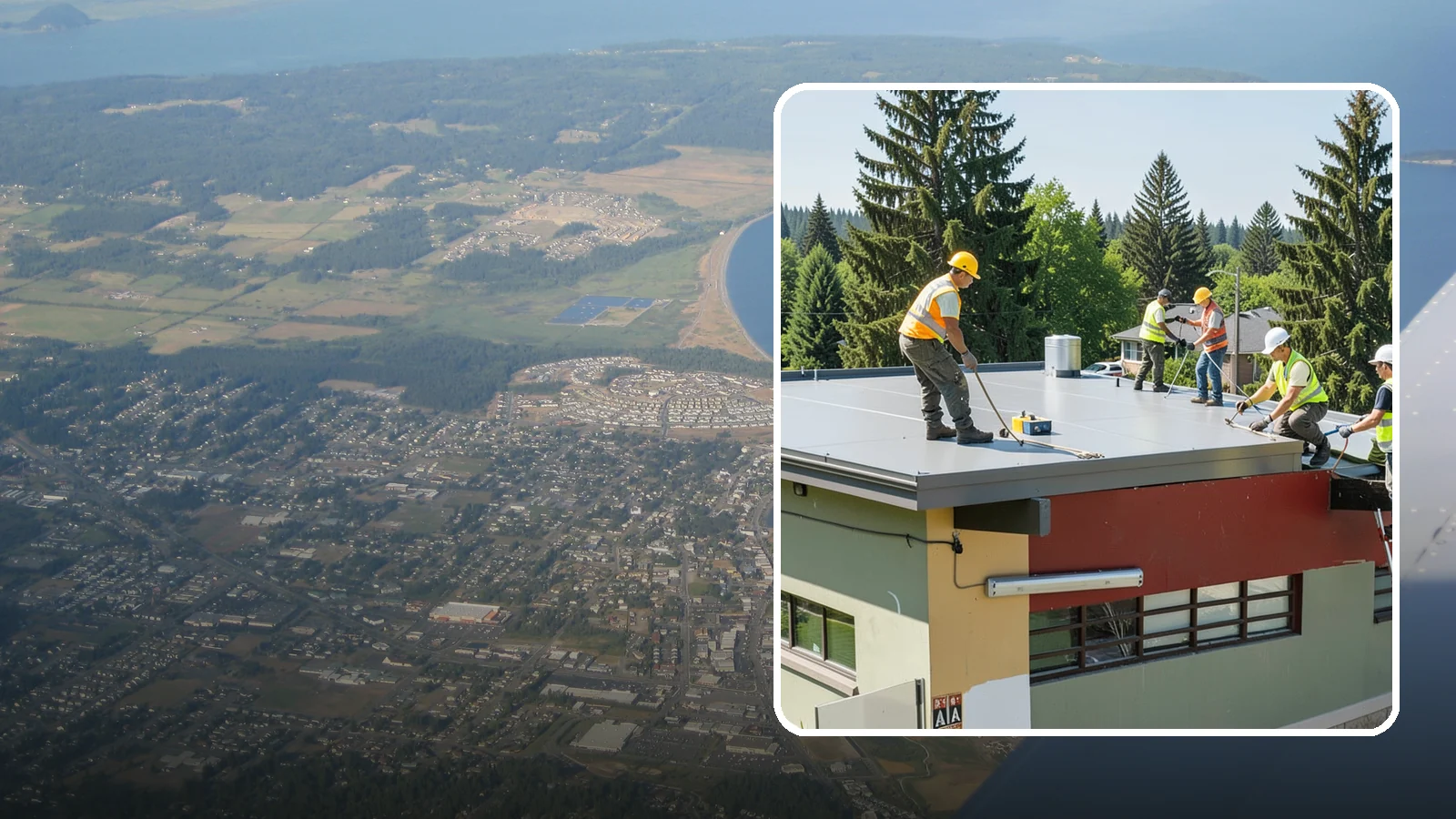 Public Building Roof Maintenance in Oak Harbor, Island County, WA - Extend roof life across your building portfolio with scheduled inspections, cleaning, and preventive maintenance.