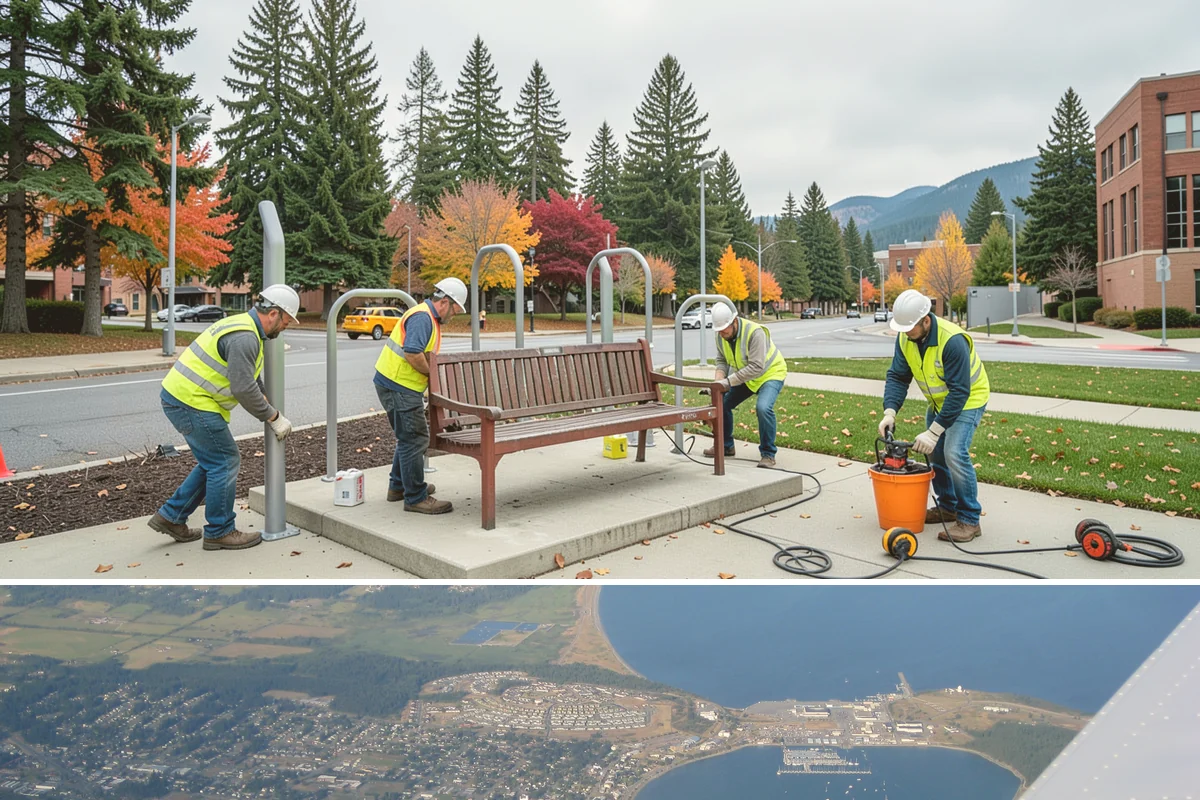 Public Building Roof Maintenance in Oak Harbor, Island County, WA - Fall and spring service targets the leaf drop and moss growth that Northwest roofs accumulate seasonally.