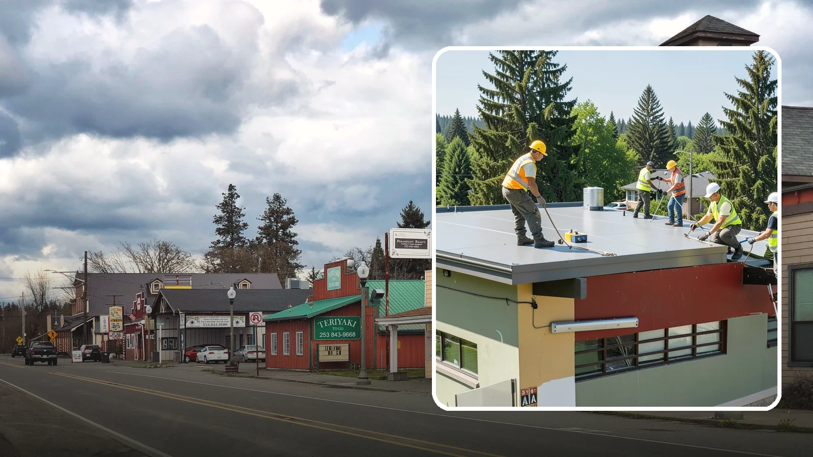 Public Building Roof Maintenance in Roy, Pierce County, WA - Extend roof life across your building portfolio with scheduled inspections, cleaning, and preventive maintenance.