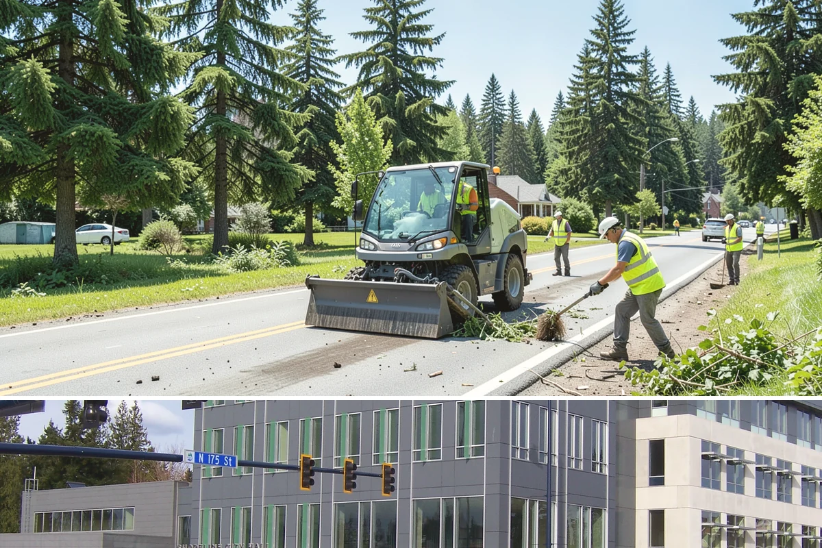 Public Building Roof Maintenance in Shoreline, King County, WA - Fall and spring service targets the leaf drop and moss growth that Northwest roofs accumulate seasonally.