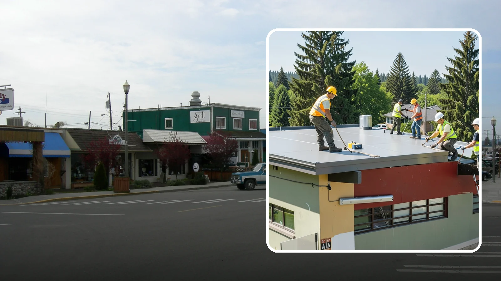 Public Building Roof Maintenance in Stanwood, Snohomish County, WA - Extend roof life across your building portfolio with scheduled inspections, cleaning, and preventive maintenance.