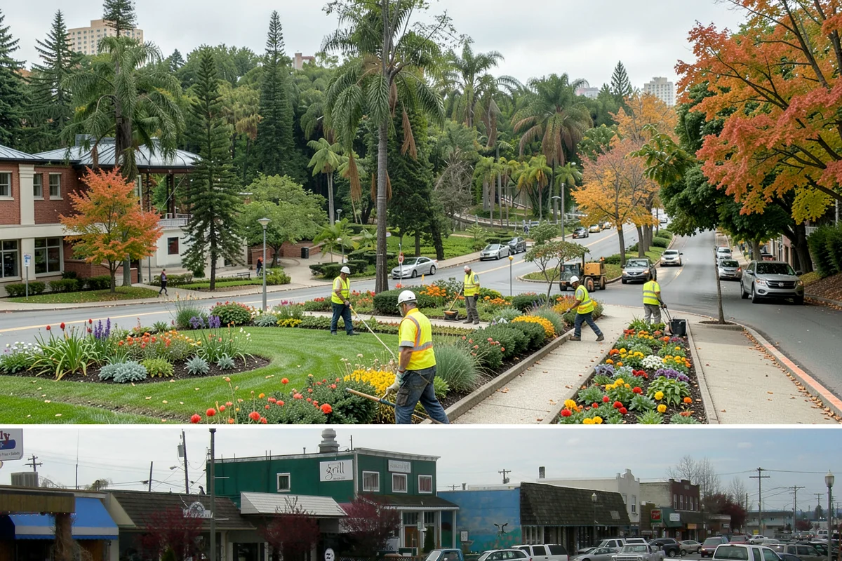 Public Building Roof Maintenance in Stanwood, Snohomish County, WA - Fall and spring service targets the leaf drop and moss growth that Northwest roofs accumulate seasonally.