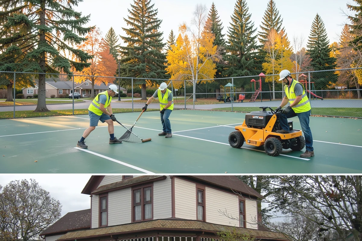 Public Building Roof Maintenance in Sumner, Pierce County, WA - Fall and spring service targets the leaf drop and moss growth that Northwest roofs accumulate seasonally.