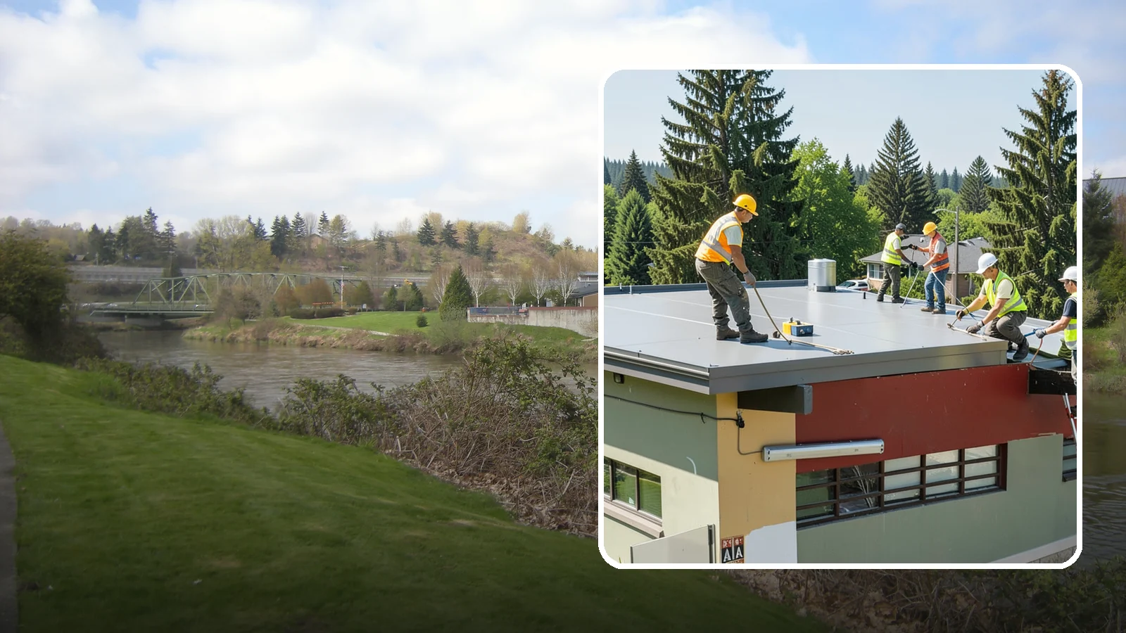 Public Building Roof Maintenance in Tukwila, King County, WA - Extend roof life across your building portfolio with scheduled inspections, cleaning, and preventive maintenance.