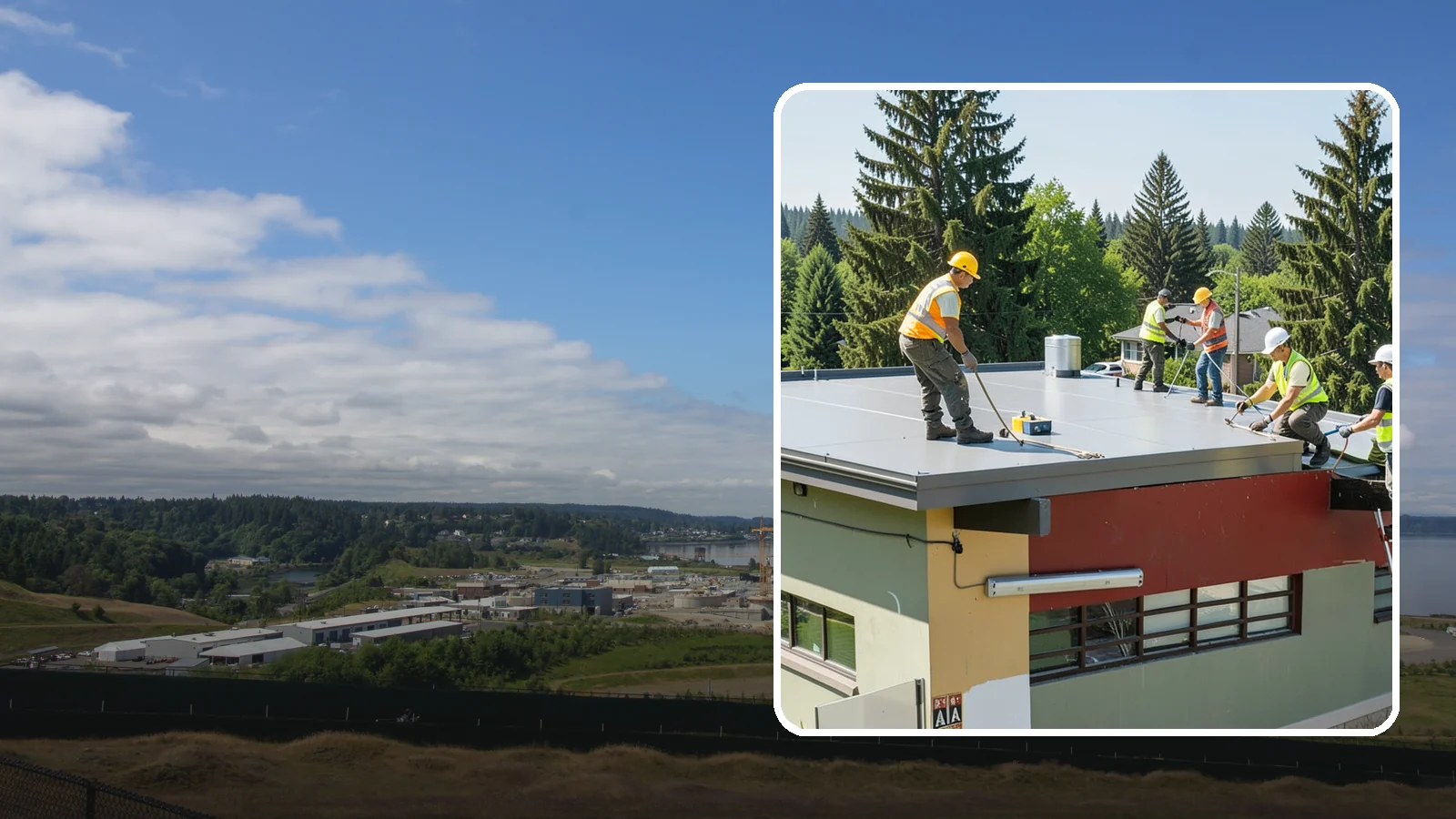 Public Building Roof Maintenance in University Place, Pierce County, WA - Extend roof life across your building portfolio with scheduled inspections, cleaning, and preventive maintenance.