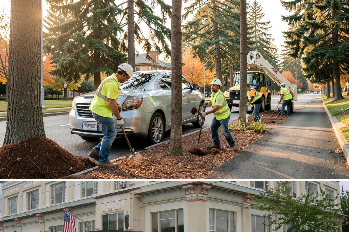 Public Building Washing in Anacortes, Skagit County, WA - Plan exterior washing for late spring through summer when drier weather improves results and slows regrowth of mildew and algae.