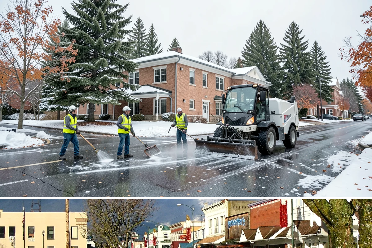 Public Building Washing in Arlington, Snohomish County, WA - Plan exterior washing for late spring through summer when drier weather improves results and slows regrowth of mildew and algae.