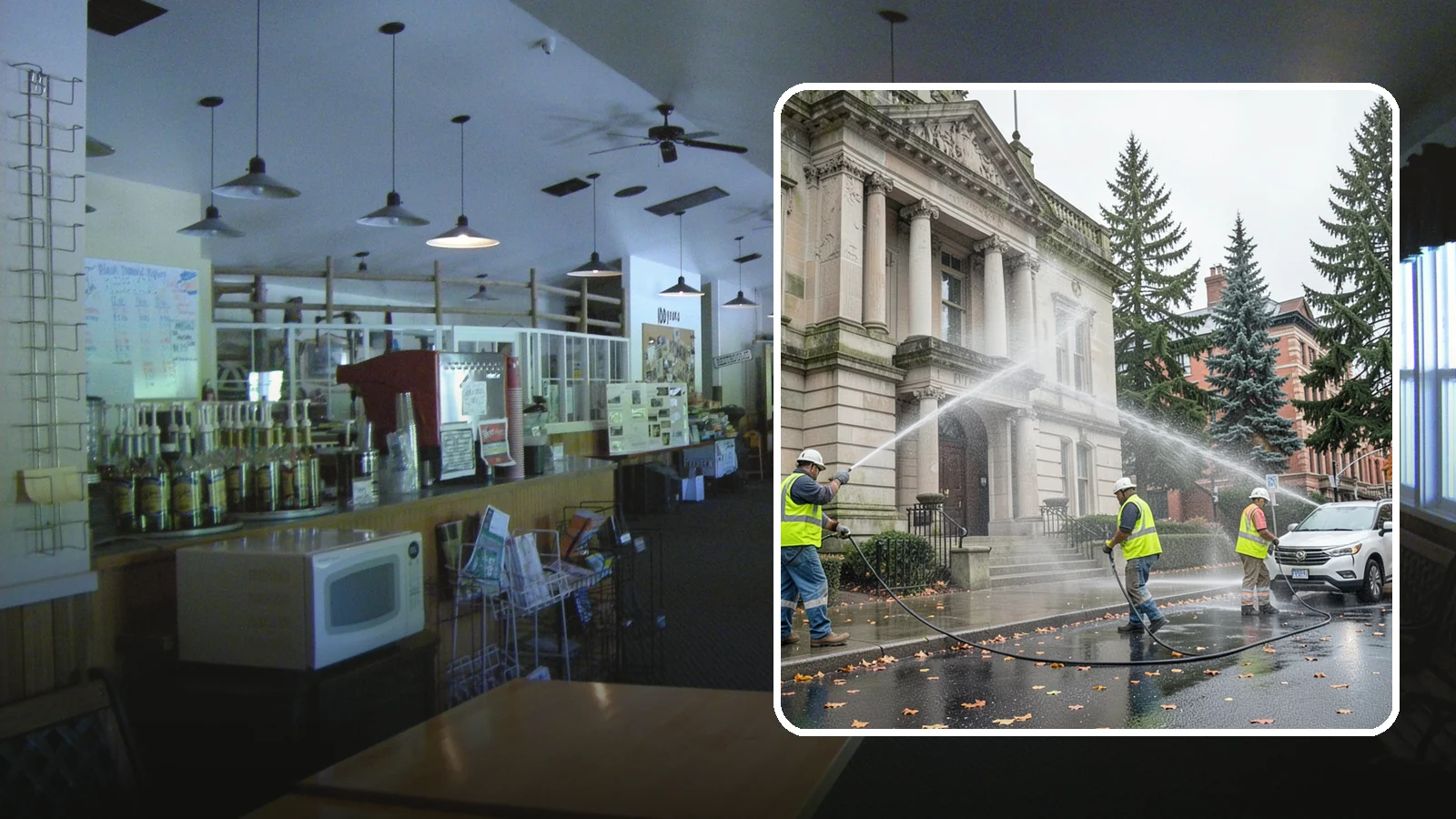 Public Building Washing in Black Diamond, King County, WA - Soft-wash and pressure-clean the exteriors of city halls, libraries, and civic buildings to remove PNW mildew and staining.