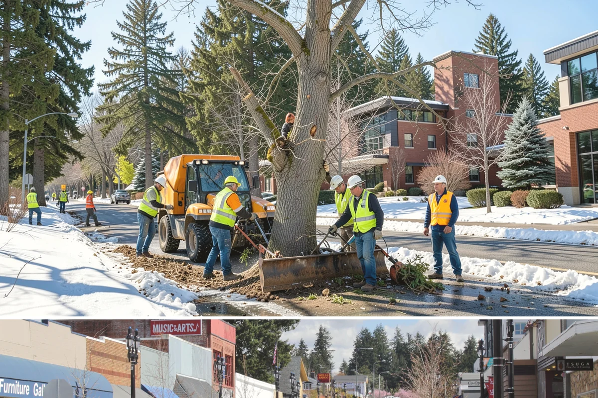 Public Building Washing in Bothell, King County, WA - Plan exterior washing for late spring through summer when drier weather improves results and slows regrowth of mildew and algae.