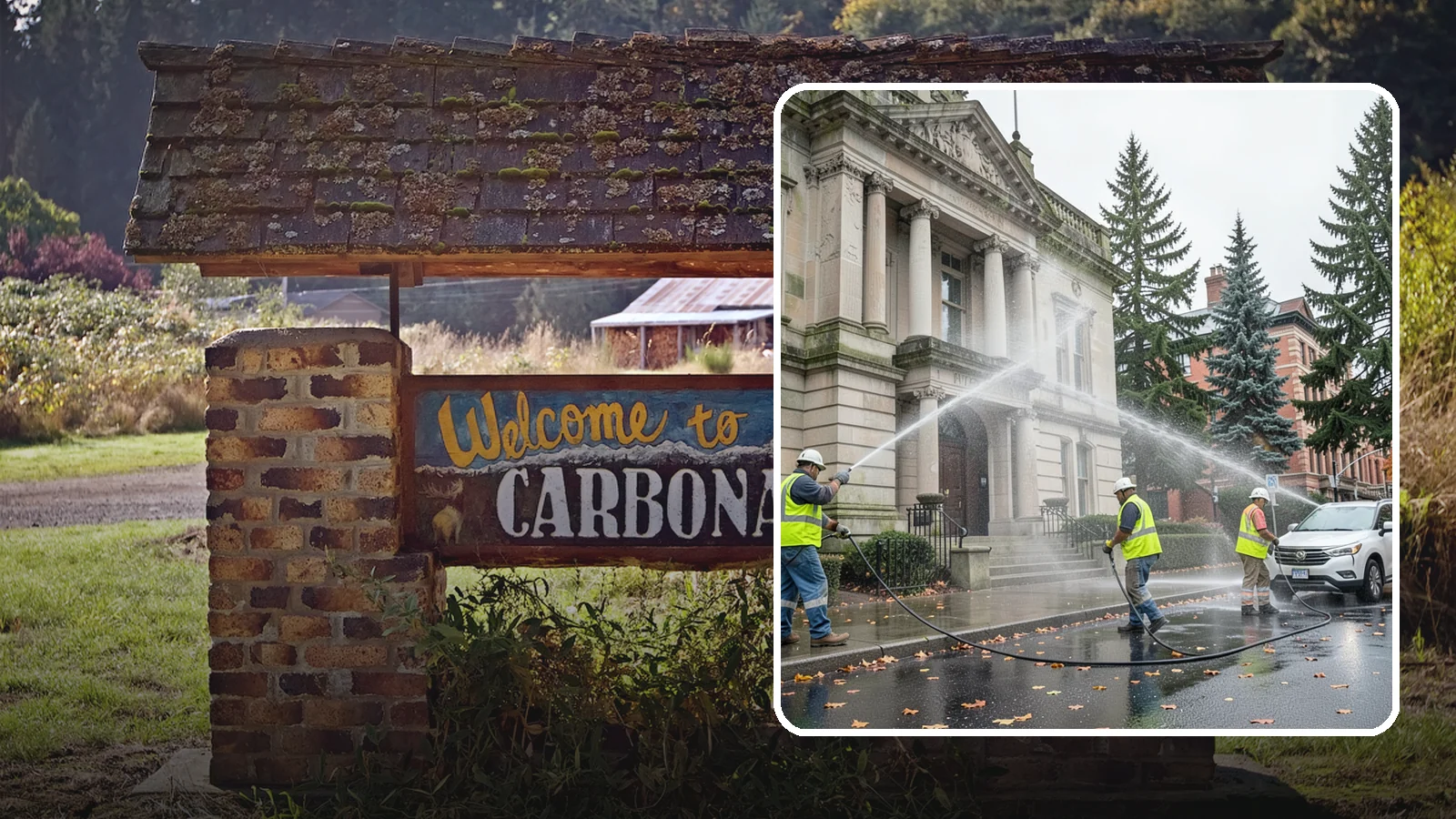 Public Building Washing in Carbonado, Pierce County, WA - Soft-wash and pressure-clean the exteriors of city halls, libraries, and civic buildings to remove PNW mildew and staining.