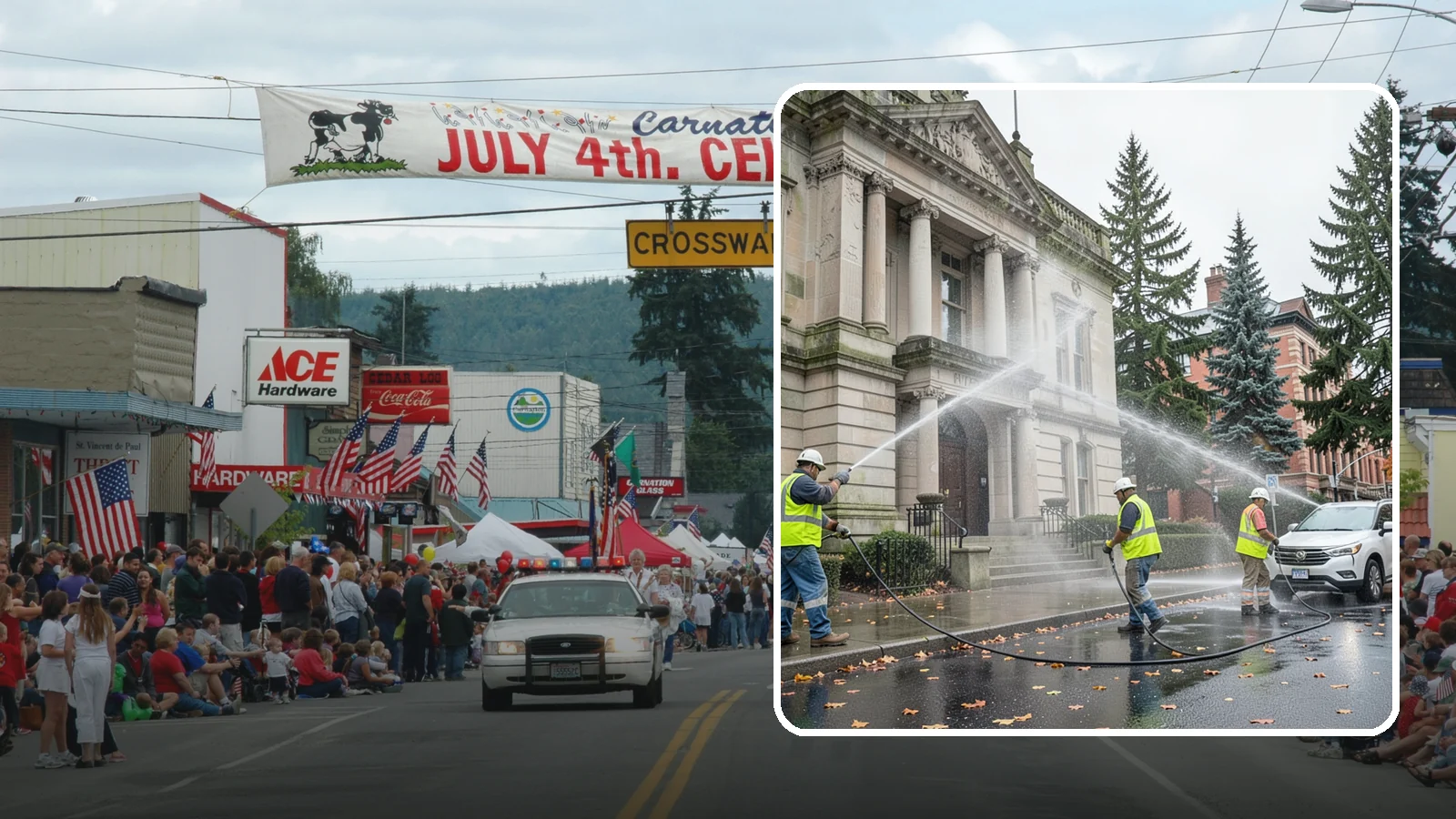 Public Building Washing in Carnation, King County, WA - Soft-wash and pressure-clean the exteriors of city halls, libraries, and civic buildings to remove PNW mildew and staining.