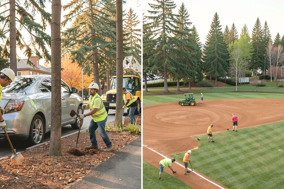 Public Building Washing in Edgewood, Pierce County, WA - Inspect facade materials, staining, and access constraints