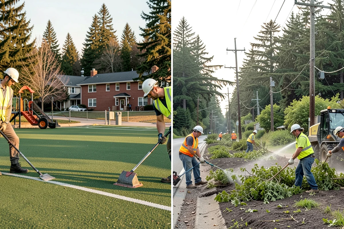 Public Building Washing in Everett, Snohomish County, WA - Inspect facade materials, staining, and access constraints