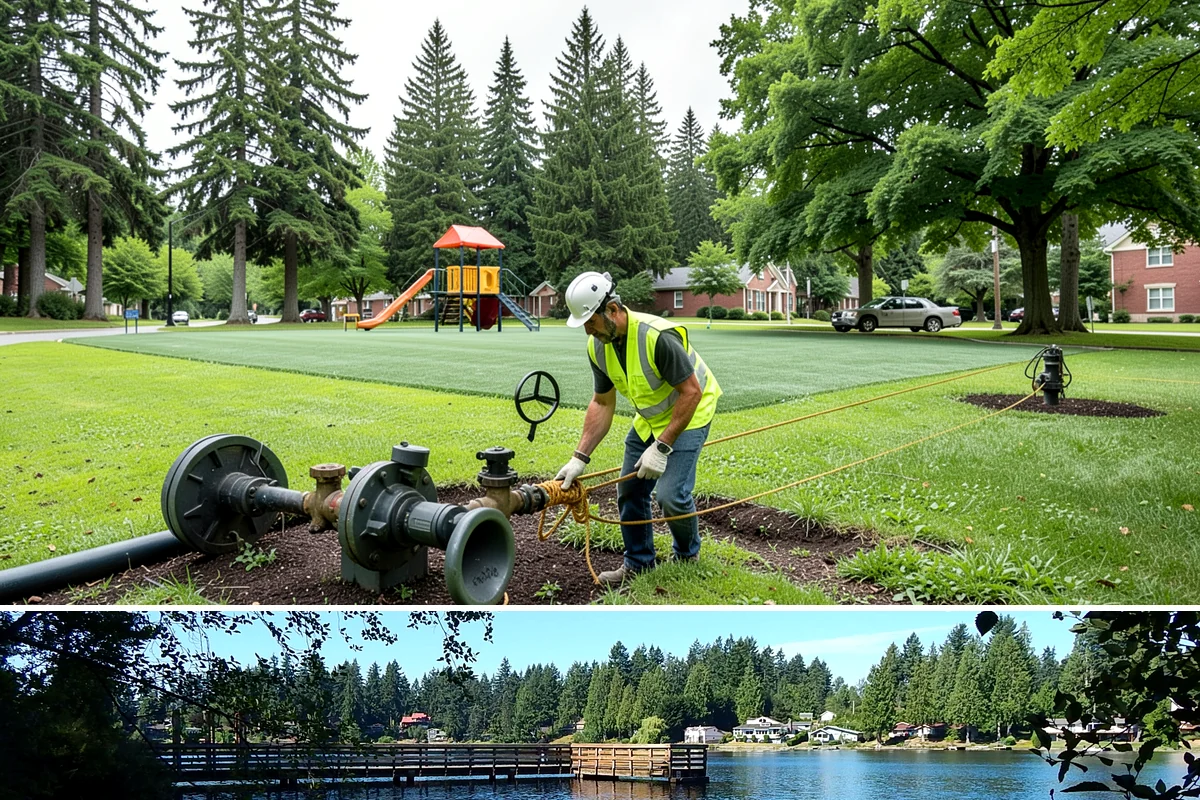 Public Building Washing in Federal Way, King County, WA - Plan exterior washing for late spring through summer when drier weather improves results and slows regrowth of mildew and algae.