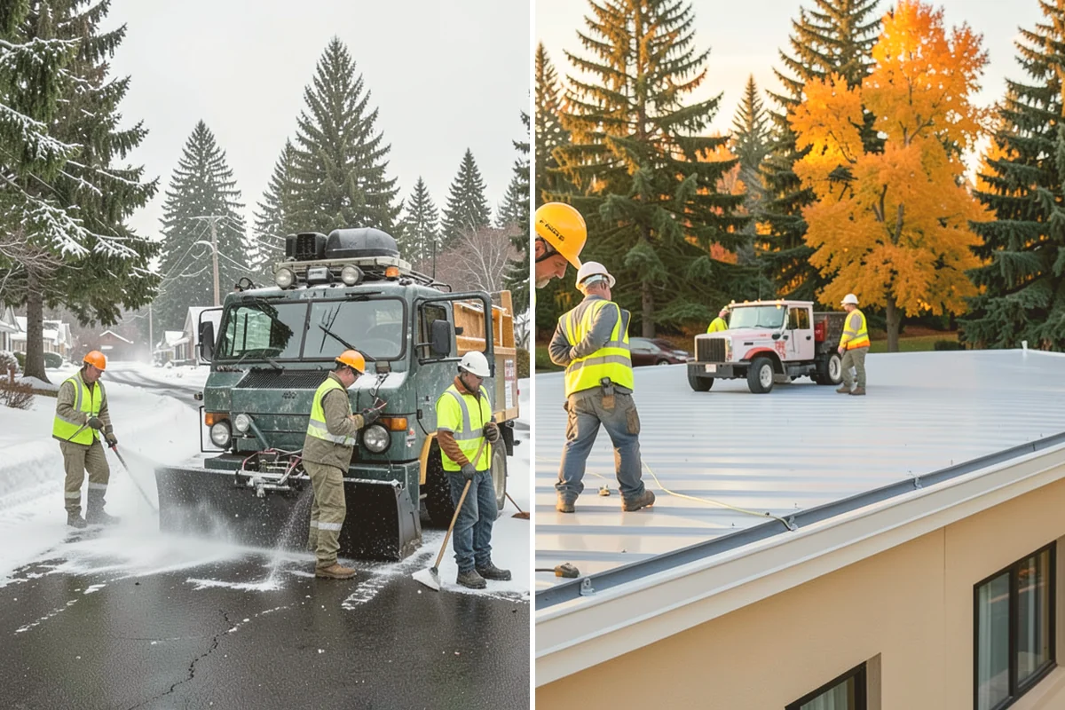 Public Building Washing in Fife, Pierce County, WA - Inspect facade materials, staining, and access constraints