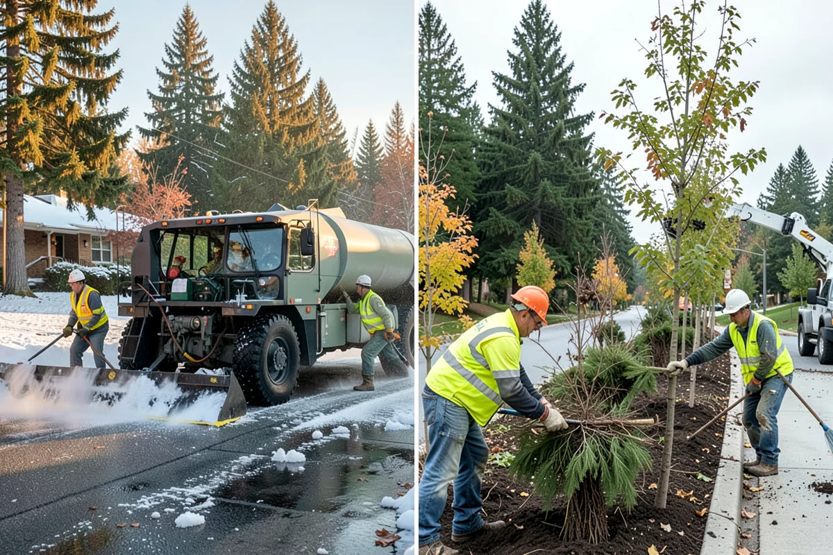 Public Building Washing in Gig Harbor, Pierce County, WA - Inspect facade materials, staining, and access constraints