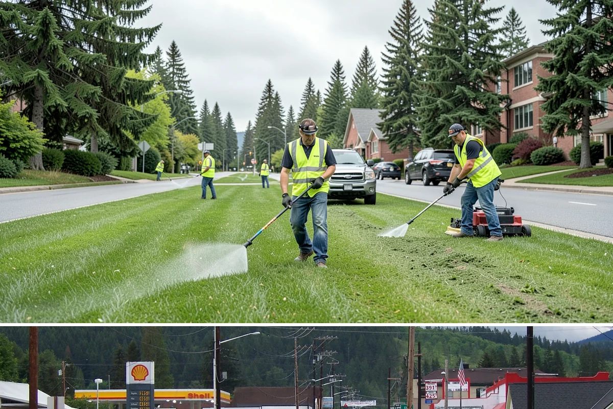 Public Building Washing in Granite Falls, Snohomish County, WA - Plan exterior washing for late spring through summer when drier weather improves results and slows regrowth of mildew and algae.
