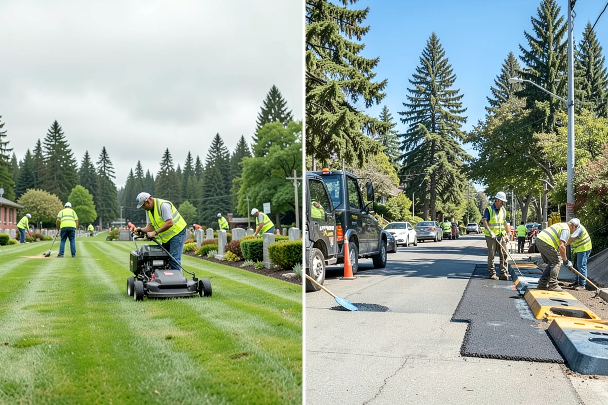 Public Building Washing in Lake Forest Park, King County, WA - Inspect facade materials, staining, and access constraints