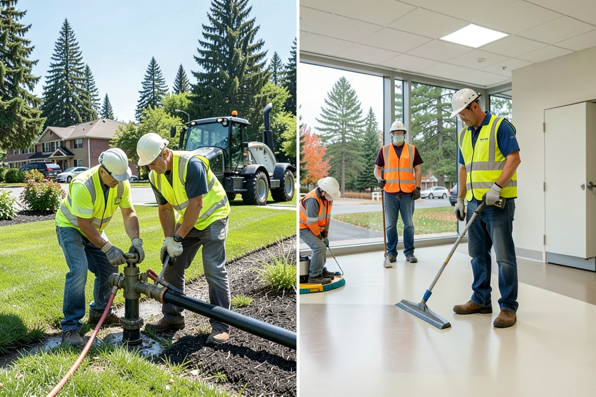 Public Building Washing in Lakewood, Pierce County, WA - Inspect facade materials, staining, and access constraints