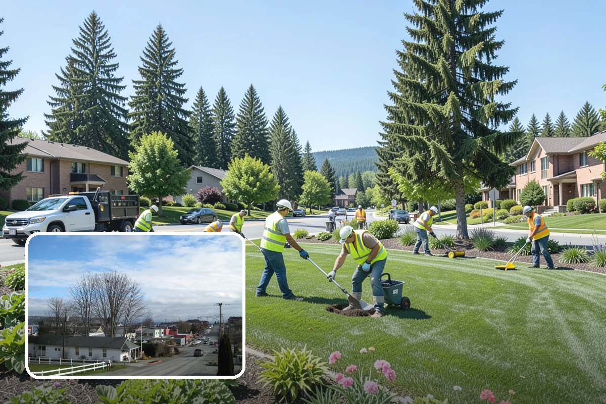 Public Building Washing in Langley, Island County, WA - Reverses mildew and algae staining typical of the wet PNW climate