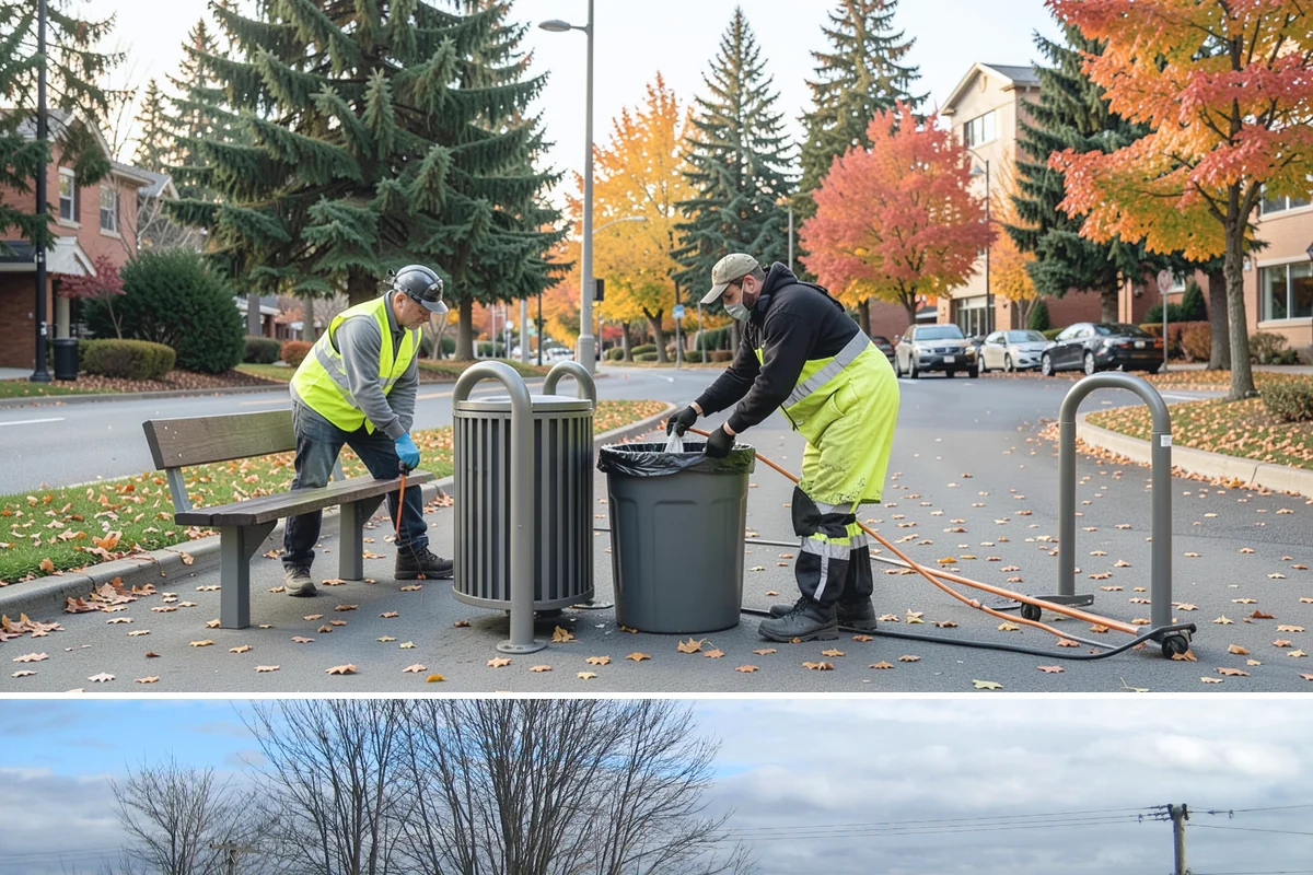Public Building Washing in Langley, Island County, WA - Plan exterior washing for late spring through summer when drier weather improves results and slows regrowth of mildew and algae.