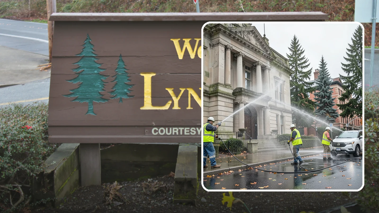 Public Building Washing in Lynnwood, Snohomish County, WA - Soft-wash and pressure-clean the exteriors of city halls, libraries, and civic buildings to remove PNW mildew and staining.