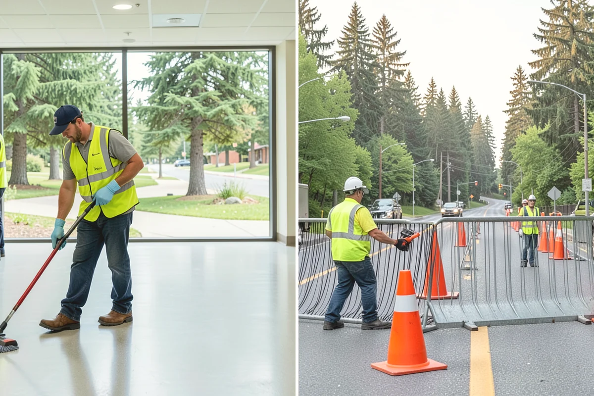 Public Building Washing in Mercer Island, King County, WA - Inspect facade materials, staining, and access constraints
