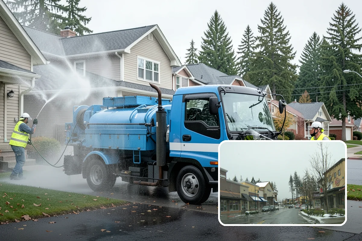 Public Building Washing in Mill Creek, Snohomish County, WA - Reverses mildew and algae staining typical of the wet PNW climate