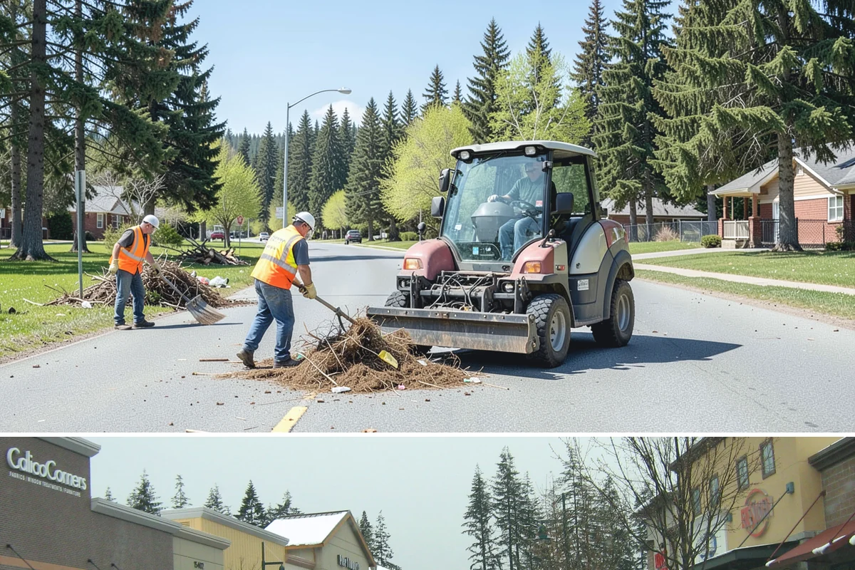 Public Building Washing in Mill Creek, Snohomish County, WA - Plan exterior washing for late spring through summer when drier weather improves results and slows regrowth of mildew and algae.