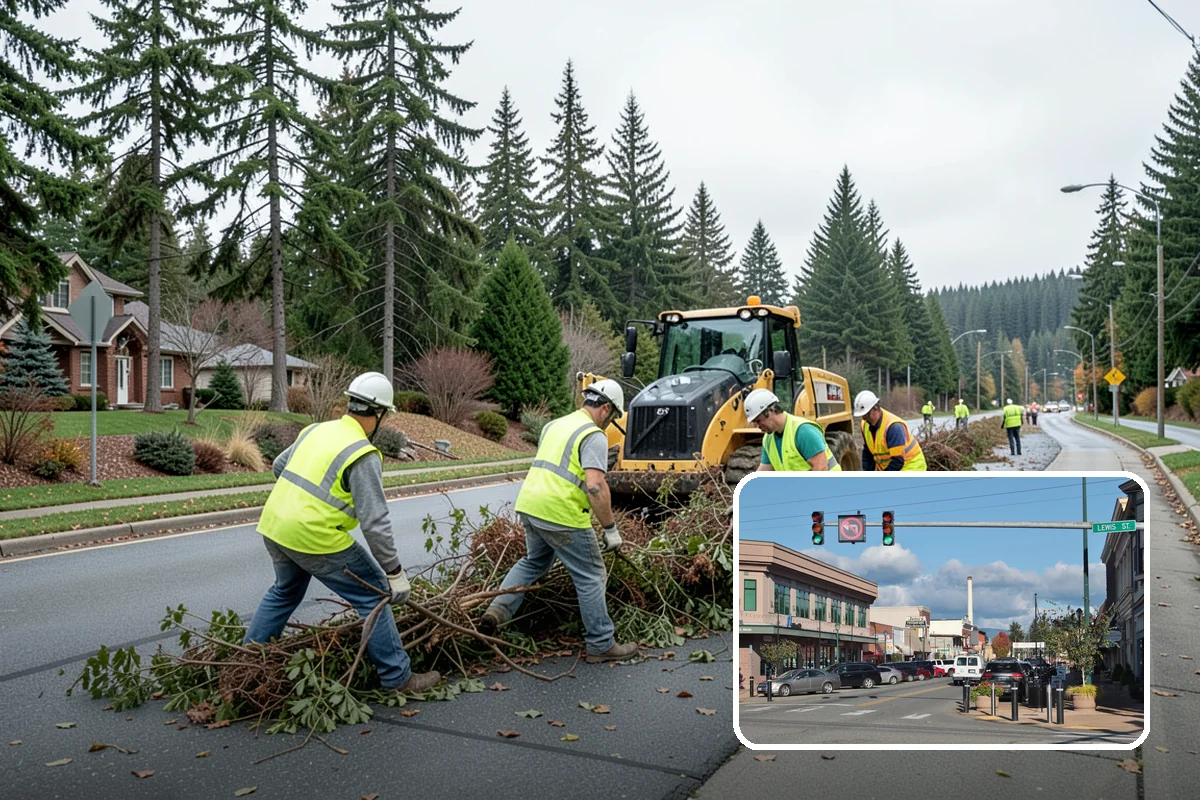 Public Building Washing in Monroe, Snohomish County, WA - Reverses mildew and algae staining typical of the wet PNW climate
