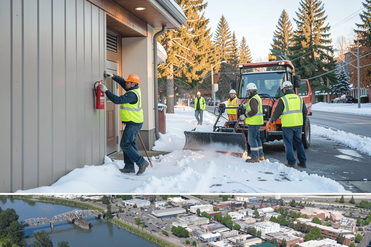 Public Building Washing in Mount Vernon, Skagit County, WA - Plan exterior washing for late spring through summer when drier weather improves results and slows regrowth of mildew and algae.