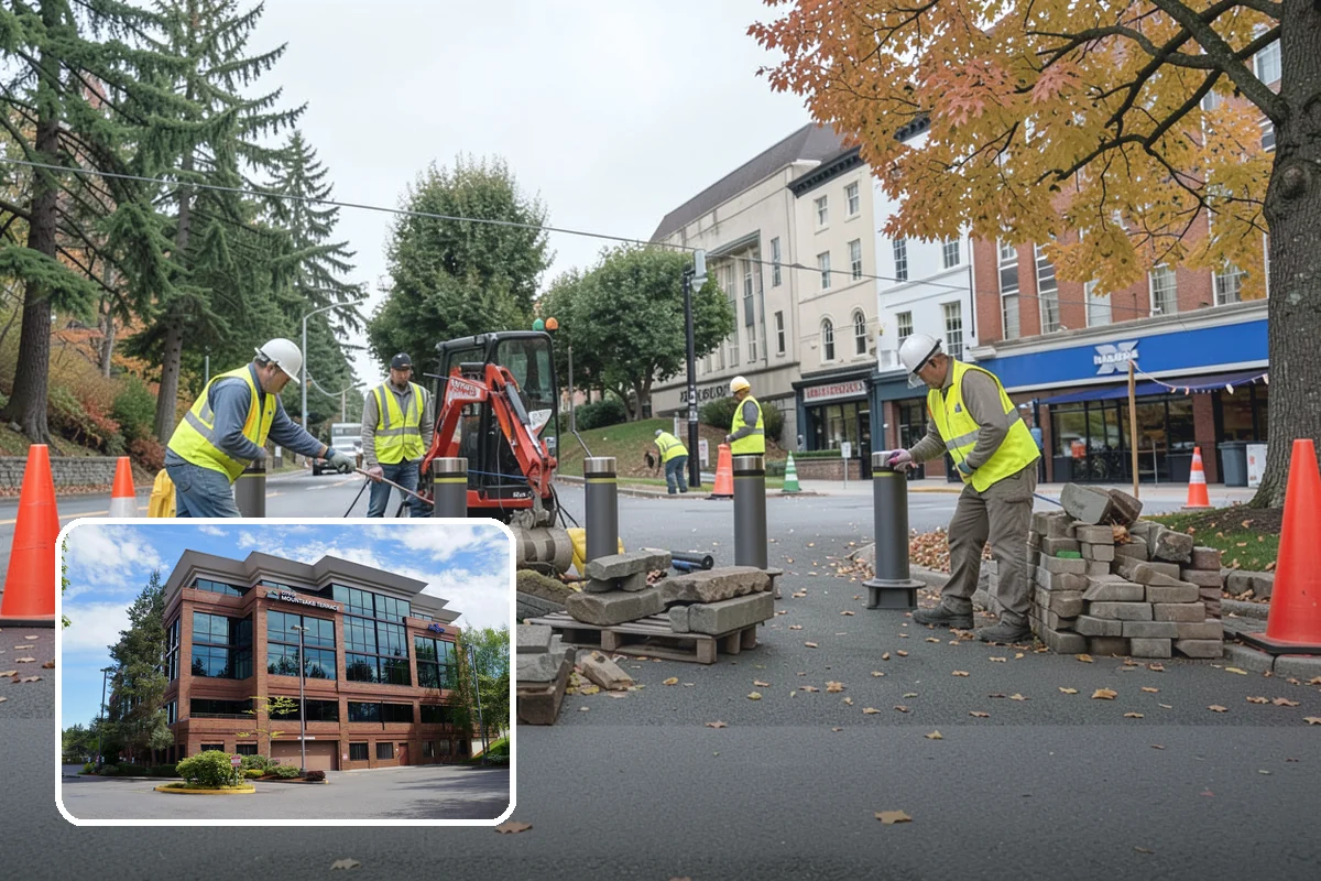 Public Building Washing in Mountlake Terrace, Snohomish County, WA - Reverses mildew and algae staining typical of the wet PNW climate