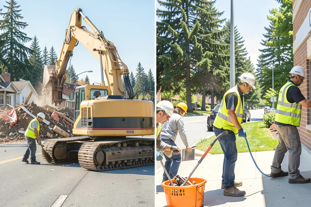 Public Building Washing in Mountlake Terrace, Snohomish County, WA - Inspect facade materials, staining, and access constraints