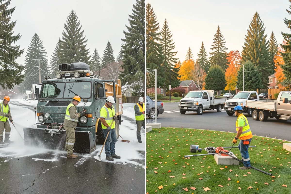 Public Building Washing in Orting, Pierce County, WA - Inspect facade materials, staining, and access constraints