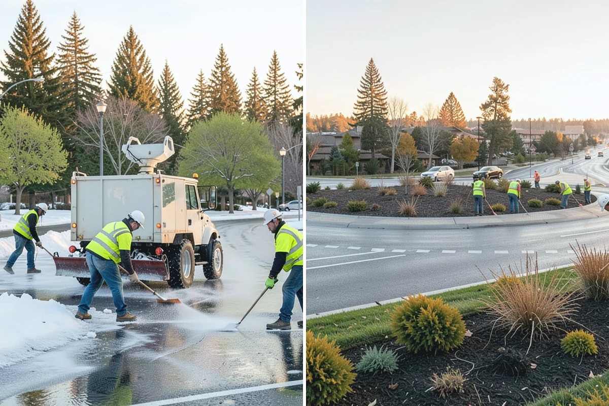 Public Building Washing in Renton, King County, WA - Inspect facade materials, staining, and access constraints