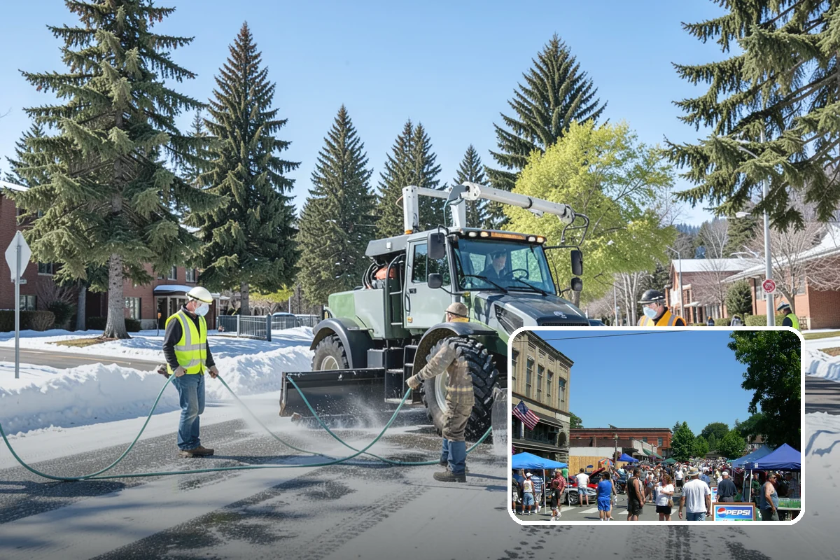 Public Building Washing in Snohomish, Snohomish County, WA - Reverses mildew and algae staining typical of the wet PNW climate